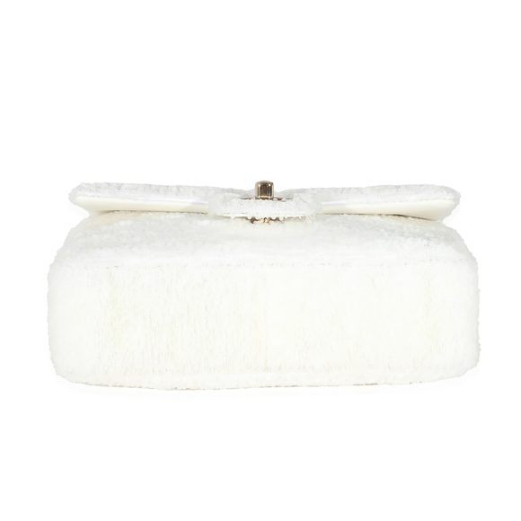 Chanel White Sequin Mini Single Flap Bag - Picture 3 of 5